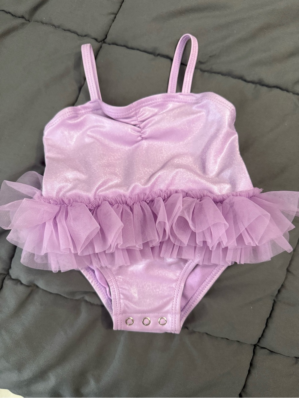 George Lilac Ruffle One-Piece Swimsuit for Kids